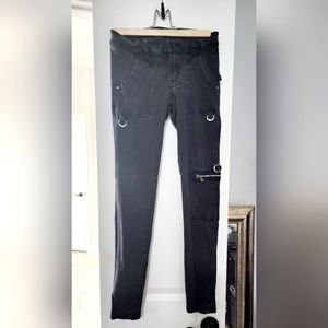 Royal Bones Faded Black Denim Skinny Jeans